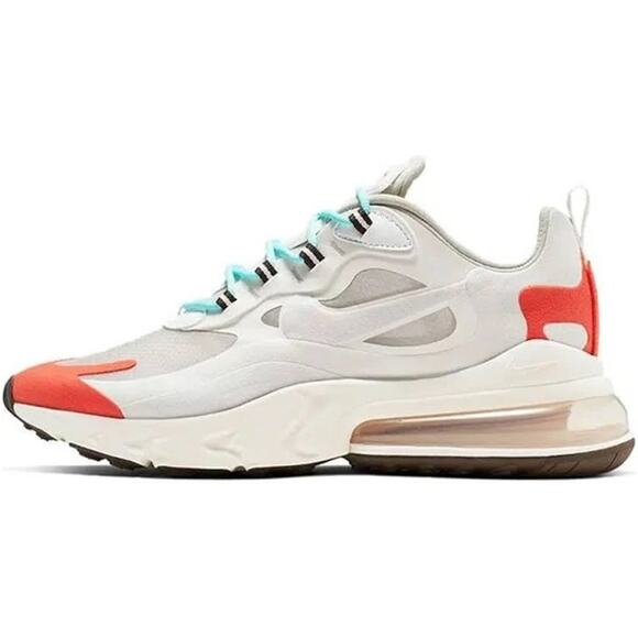Nike Air Max 270 React "Mid-Century Art" Orange, Blue, White Mesh Sneakers EUC - Picture 13 of 13